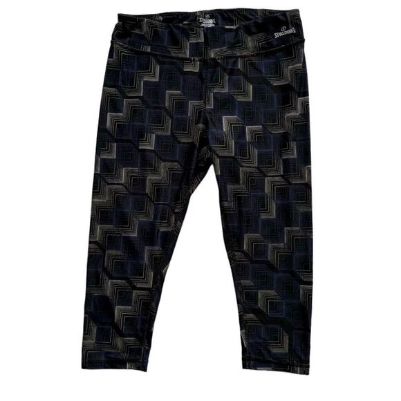 Spalding Athletic Workout Legging Yoga Running SZ PL - Picture 1 of 13